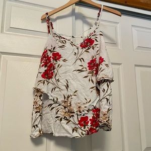Torrid Size 1 Floral Tiered Tank Top